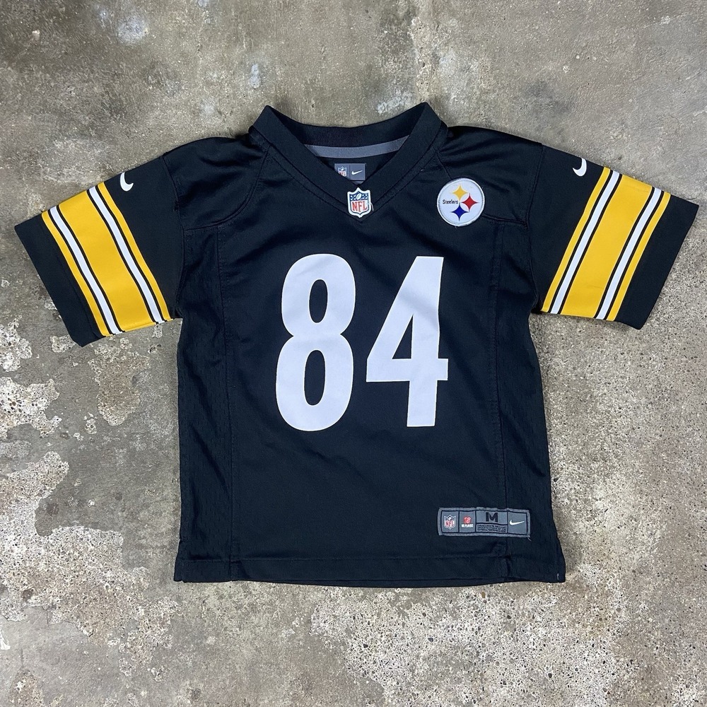 Nike Pittsburgh Steelers Antonio Brown Jersey Youth Size M(5-6) Black #84 NFL